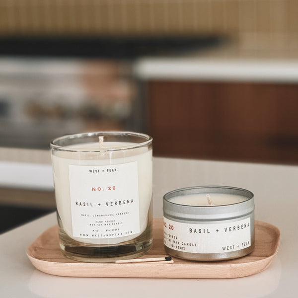 Basil + Verbena - 14 oz Boxed Candle