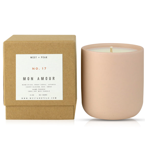 Mon Amour - 14 oz Boxed Ceramic Candle