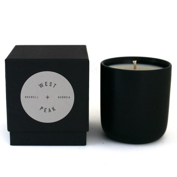 Pumpkin +  Smoke  - 12 oz Boxed  Ceramic Candle