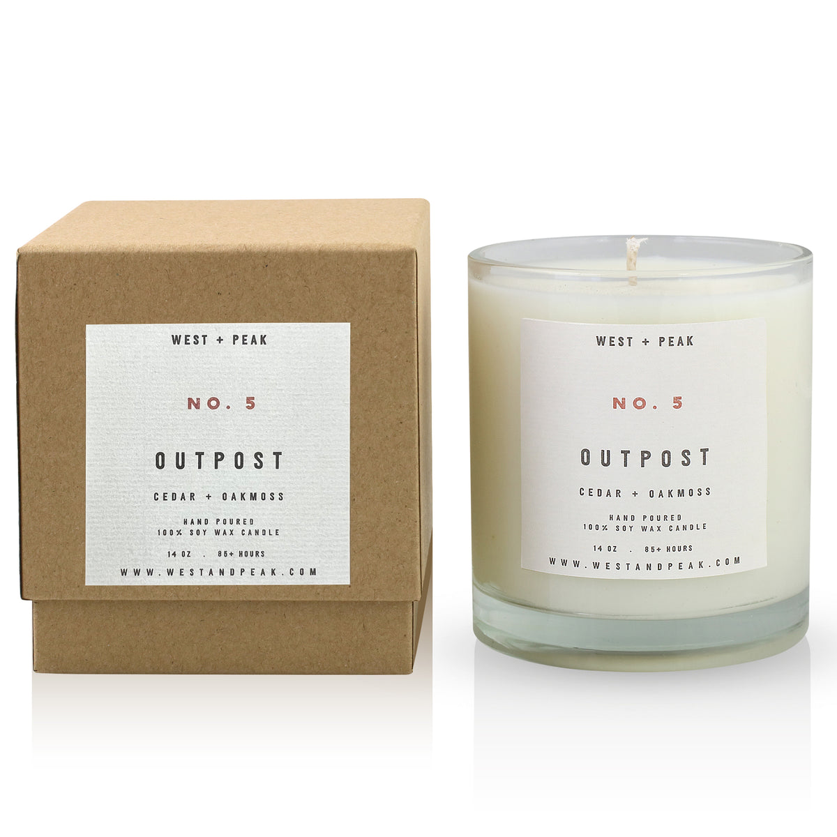 Outpost - 14 oz Glass Candle – WEST + PEAK