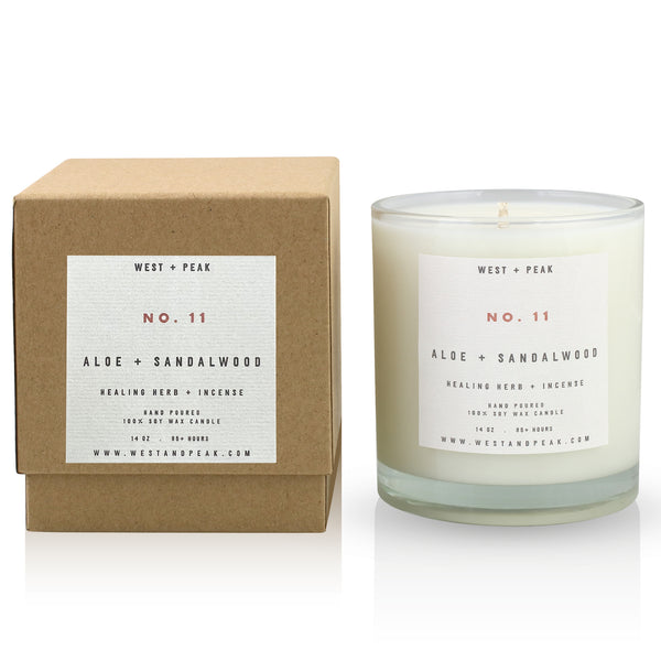 Aloe + Sandalwood - 14 oz Boxed Candle