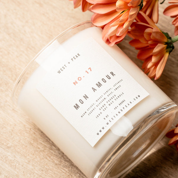 Mon Amour - 9oz Glass Candle