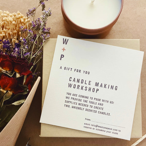 Candle Making Workshop Gift Card