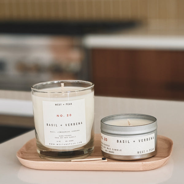 Basil + Verbena - 8oz Candle TIn