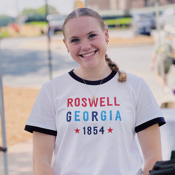Roswell Georgia 1854 Ringer Tee
