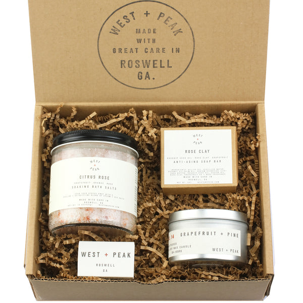Citrus + Rose Spa Gift Set