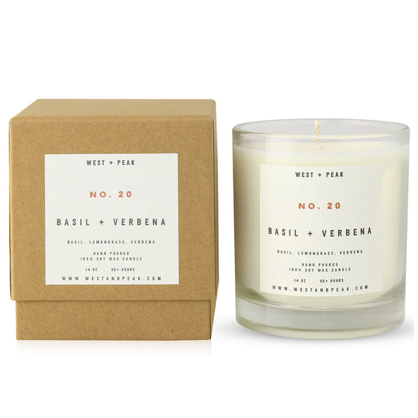 Basil + Verbena - 14 oz Boxed Candle