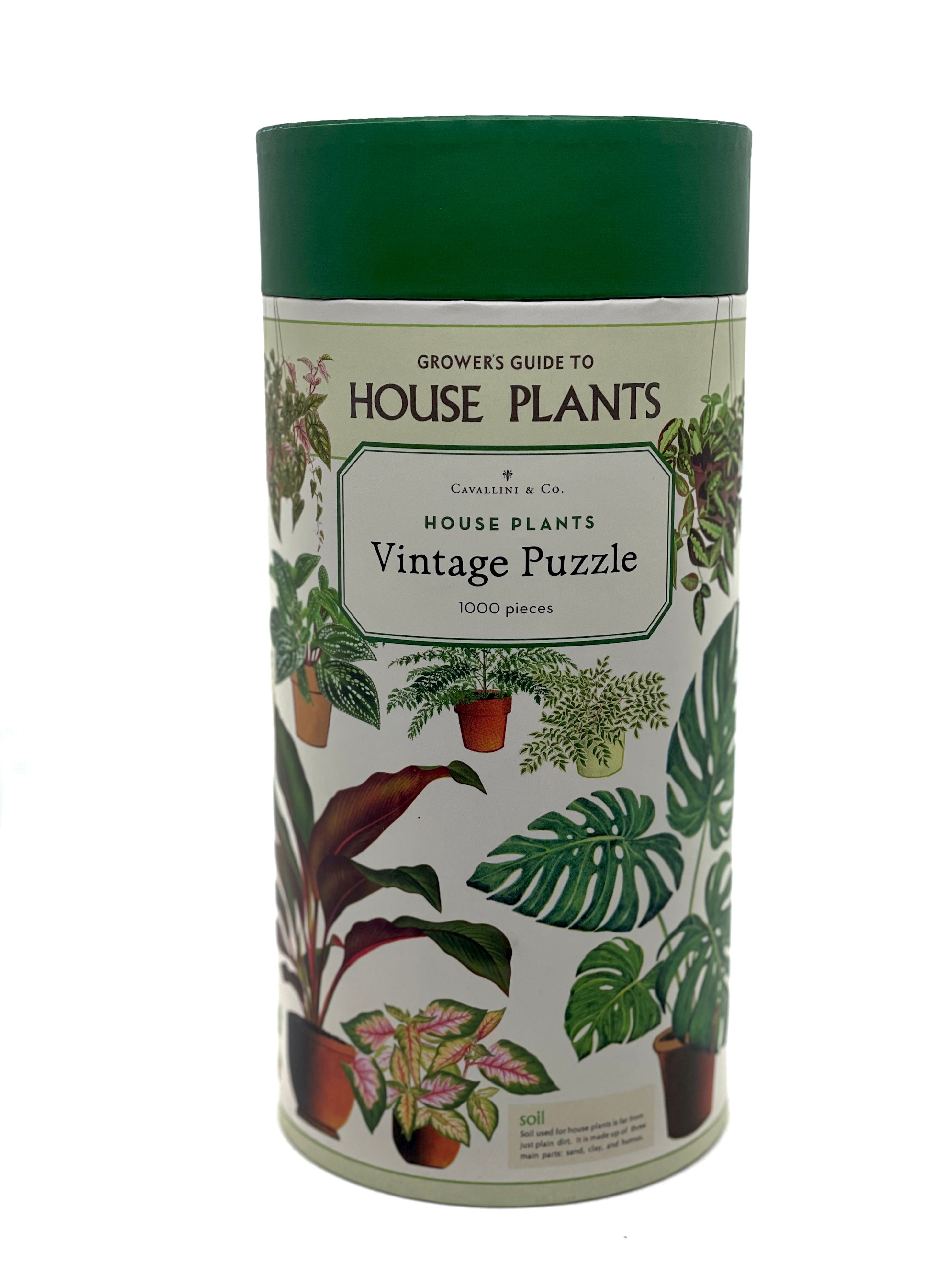 vintage puzzle house plants Cavallini & Co. 1000pc Puzzles – WEST + PEAK