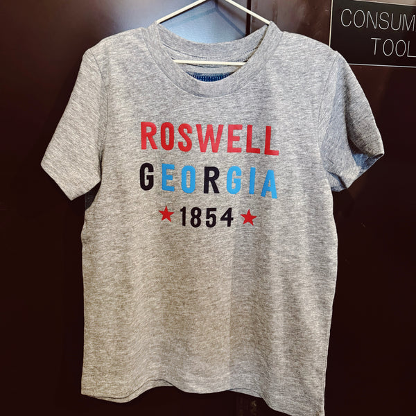 Roswell, Georgia 1854 Kids Tee
