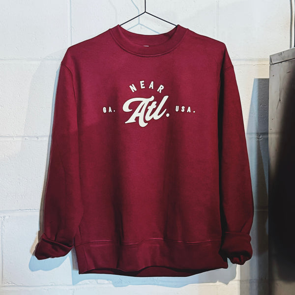 Near Atl. Unisex Heavy Weight Crew - Maroon