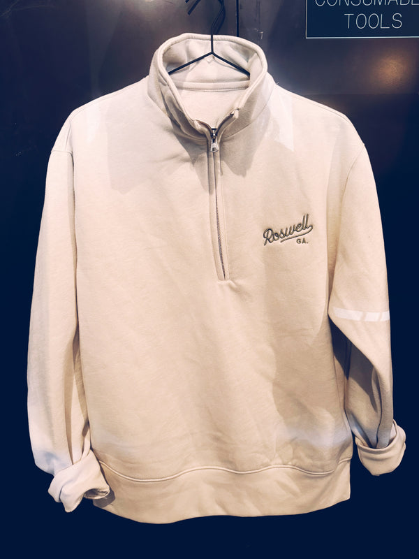 Roswell Embroidered Half Zip - Unisex