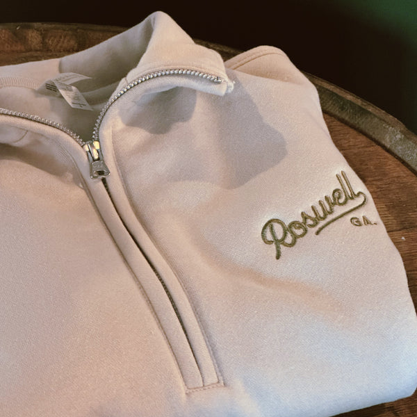 Roswell Embroidered Half Zip - Unisex