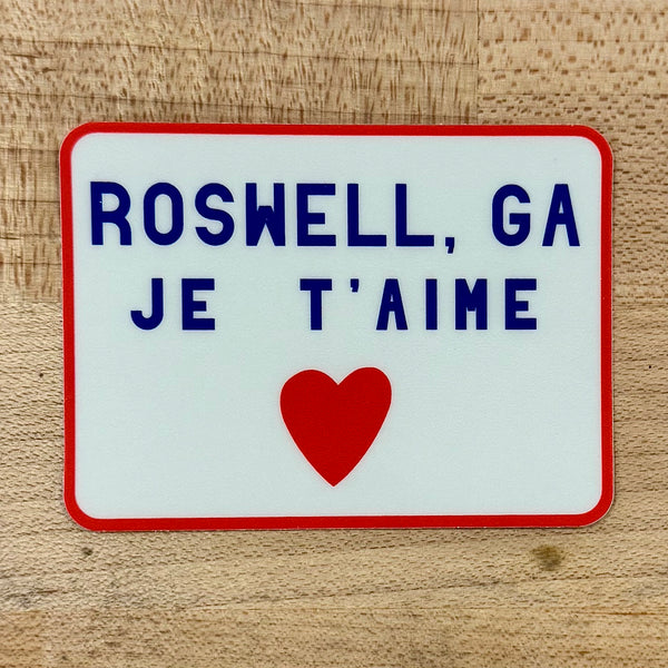 Roswell Je T'aime Sticker