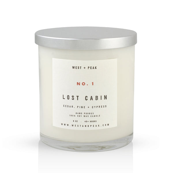 Lost Cabin - 9 oz Glass Candle