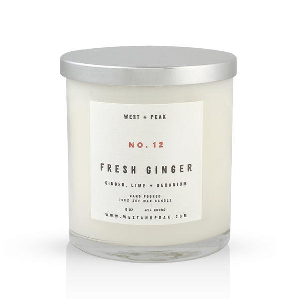 Fresh Ginger - 9 oz Glass Candle