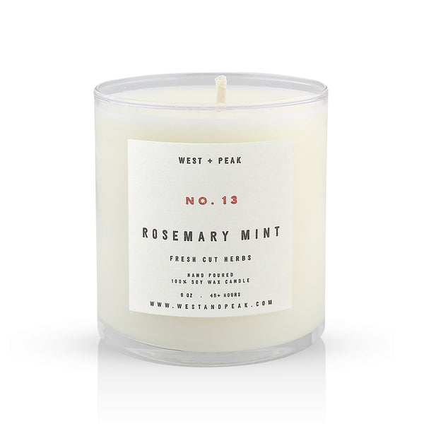 Rosemary Mint - 9 oz Glass Candle