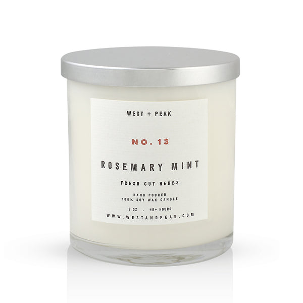 Rosemary Mint - 9 oz Glass Candle
