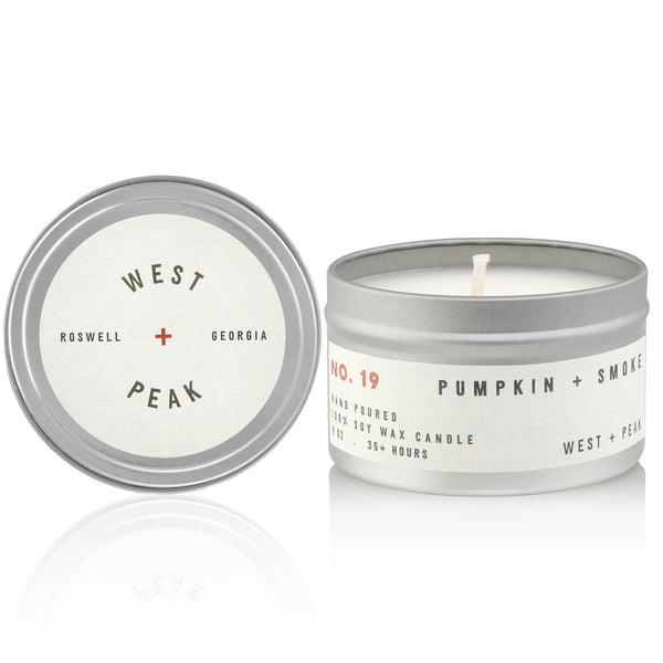 Pumpkin + Smoke - 8oz candle tin
